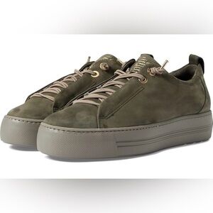 Paul Green Faye Women Sneaker Olive Nubuk Size  6.5US /4UK